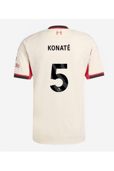Liverpool Ibrahima Konate #5 Jalkapallovaatteet Vieraspaita 2025-26 Lyhythihainen Liverpool Ibrahima Konate #5 Jalkapallovaatteet Vieraspaita 2025-26 Lyhythihainen